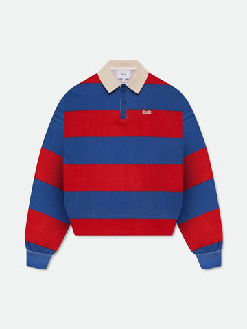STRIPED PIQUE POLO