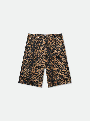 LEOPARD TRAXEDO BAGGY SHORT