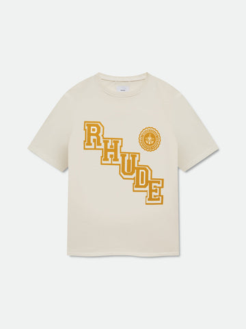 RHUDE COLLEGIATE CREST TEE
