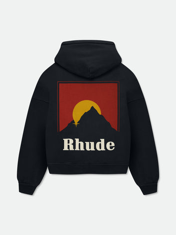 RHUDE MOONLIGHT ZIP-UP HOODIE