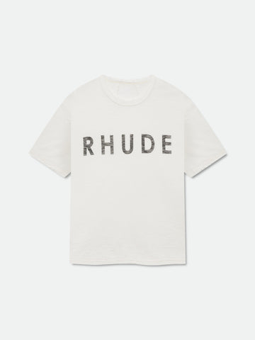 RHUDE LOGO SLUB TEE
