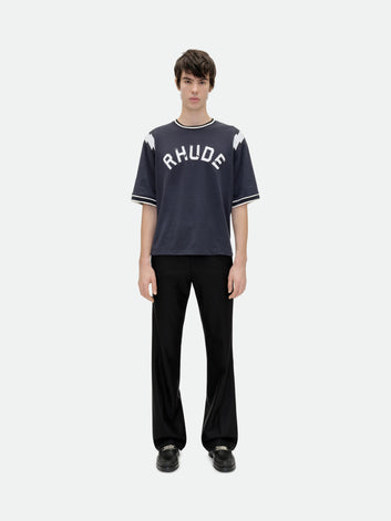 RHUDE LIGHTNING RINGER JERSEY TEE