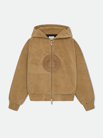 SUEDE RHUDE CREST HOODIE