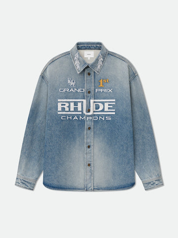 TIRE DENIM OVERSHIRT