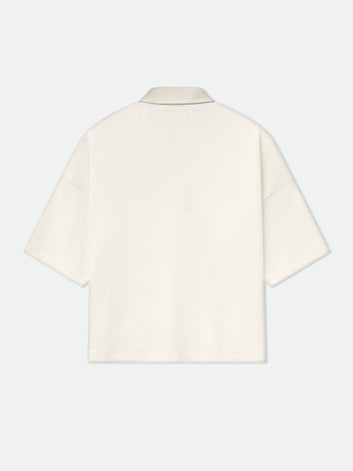 PIQUE BOXY POLO SHIRT