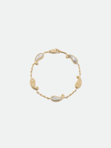 TEARS OF JOY BRACELET — GOLD/MOTHER OF PEARL