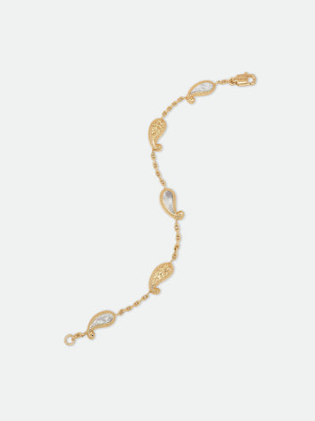 TEARS OF JOY BRACELET — GOLD/MOTHER OF PEARL