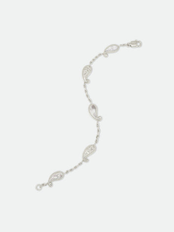 TEARS OF JOY BRACELET — 14K WHITE GOLD/MOTHER OF PEARL