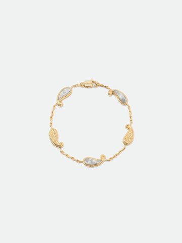 TEARS OF JOY BRACELET — 14k YELLOW GOLD/MOTHER OF PEARL